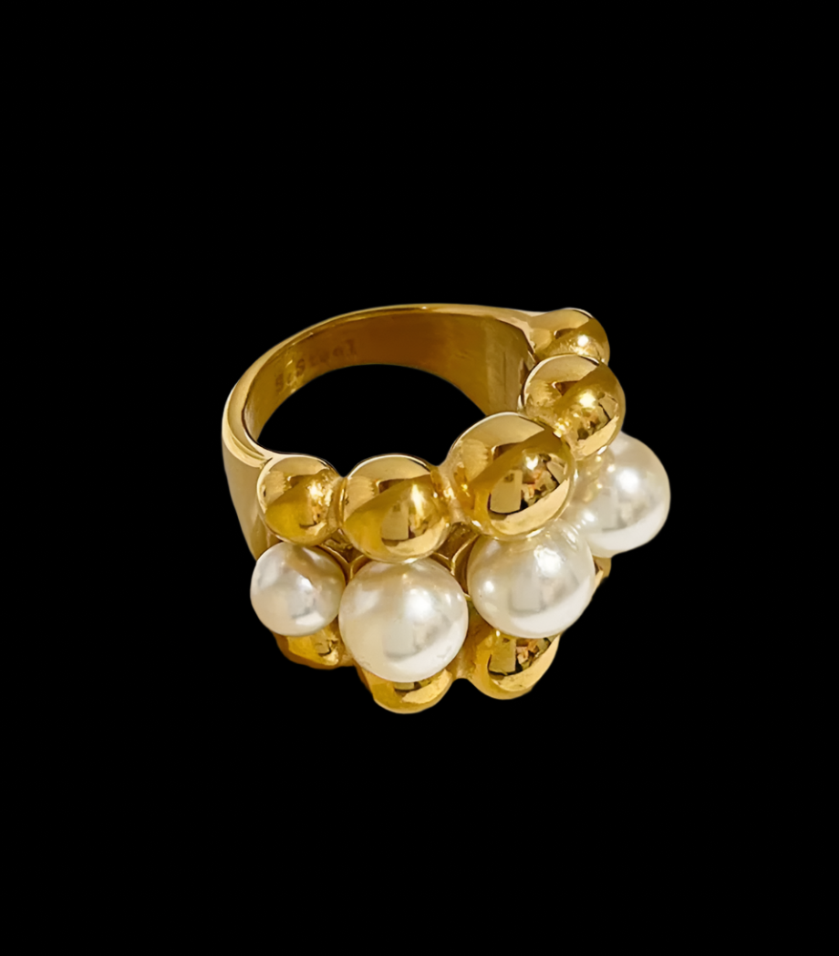 LIHLE FAUX PEARL RING