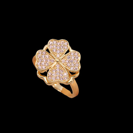 SIBA ADJUSTABLE CLOVER RING